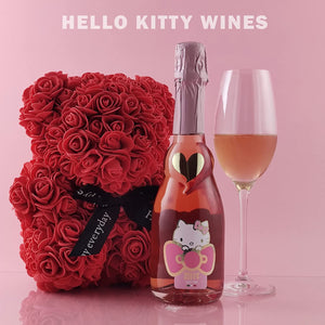 Hello Kitty Sparkling Rosé Pink Fizz Special Heart Edition Case of 12